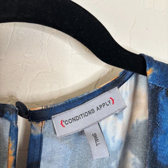 Anthropologie Blue and Tan Maxi Dress - Picture 3 of 6